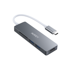 موزع AUKEY Unity Slim C 5 في 1 5 منافذ USB-C من AUKEY