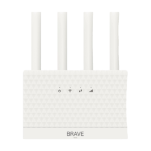 بريف راوتر Brave S90 4G LTE CAT6 – سرعة تصل إلى 300Mbps، اتصال WiFi قوي، تصميم أنيق وأداء ثابت للاستخدام المنزلي والمكتبي.