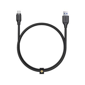 كابل AUKEY مزامنة وشحن نايلون مضفر نايلون مضفر، شحن سريع ومتانة فائقة بفضل النايلون المضفر، سلك سلكي